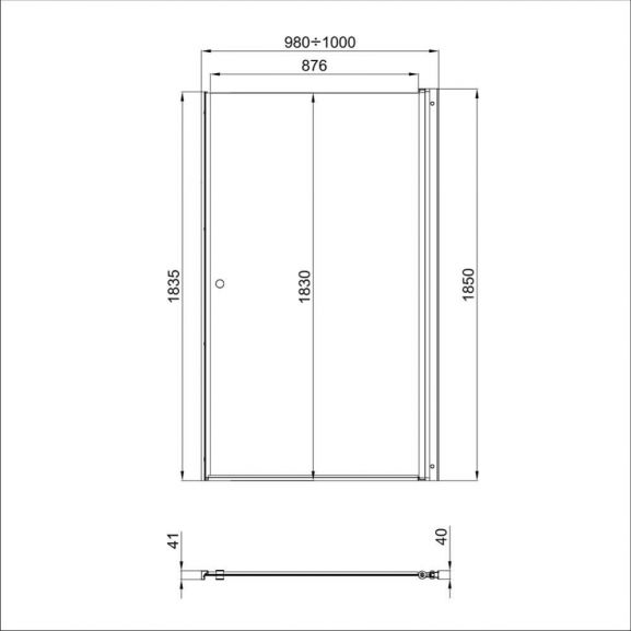 ТРИТОН Дверь душевая 