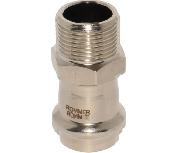 Пресс-муфта    22*1/2 НР нержавейка ROMMER RSS-0021-002212 (130)