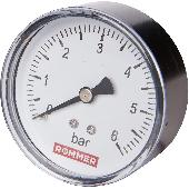 Манометр аксиальный. Корпус Dn 63 мм 1/4 , 0...10 бар, кл.2.5 ROMMER (RIM-0009-631008)
