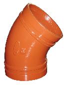 Колено 45° ДИНАРМ, крашенное,  2 1/2