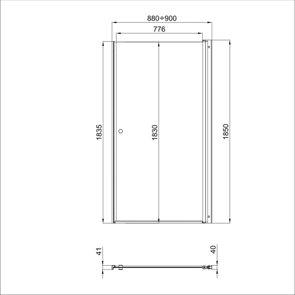 ТРИТОН Дверь душевая 