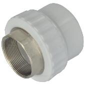 Муфта PP-R бел комб Дн 40*1 1/2