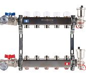 Коллектор из нержавеющей стали в сборе без расходомеров 5 вых.ROMMER RMS-3210-000006
