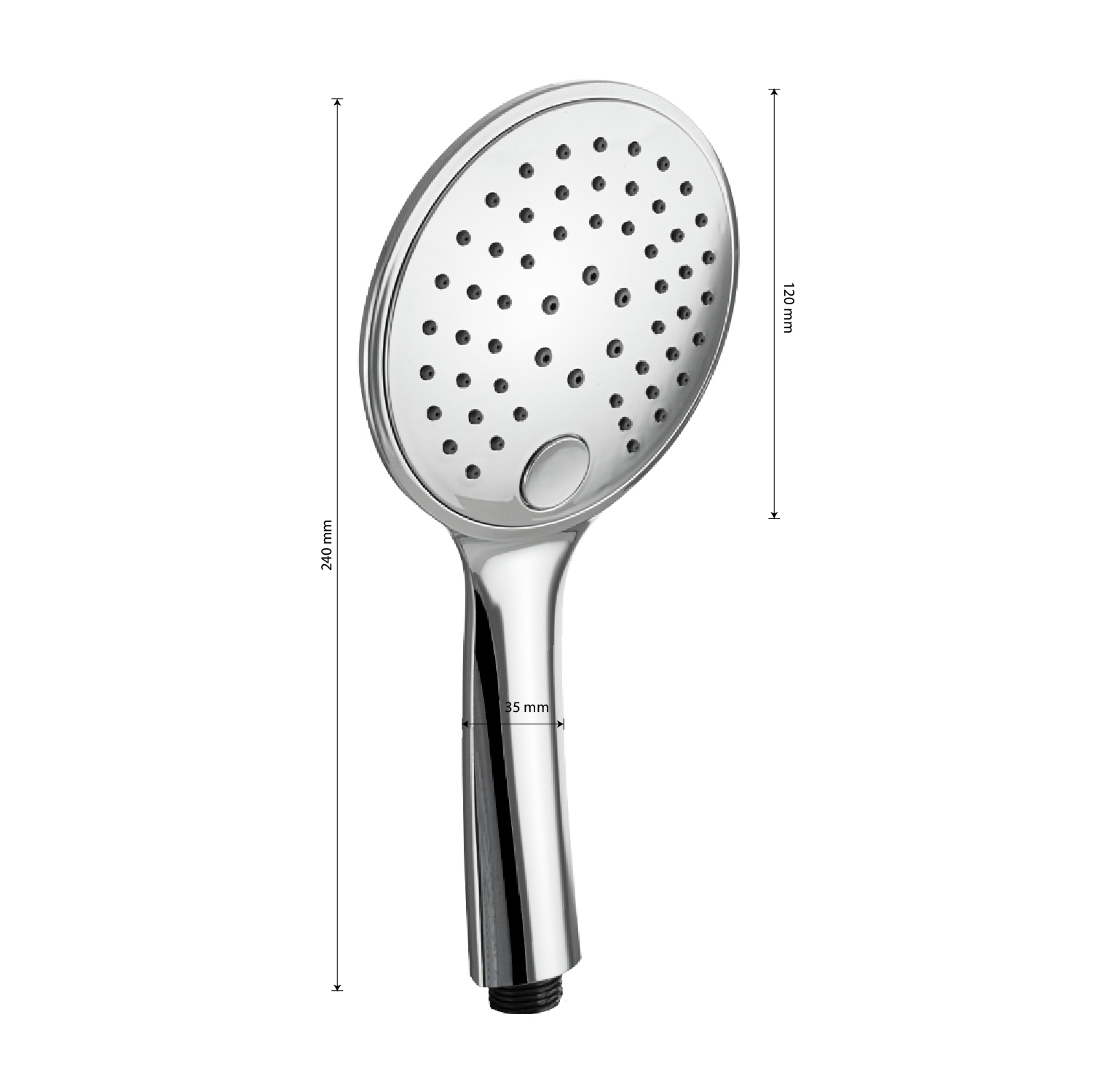 6030 MAGNUS Лейка душевая массажная ПРЕМИУМ трехрежимная