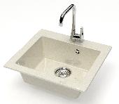 Мойка глян.Гала Z35Q2(беж.) 480x440x160, Granit MARR BERGG