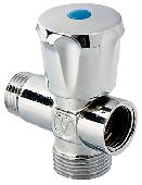 VT255 Вентиль д/подкл.ст.маш.1/2х3/4х1/2 