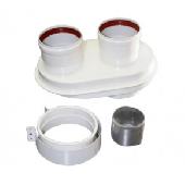 Адаптер моноблочный 60/100 - 80/80 (Ariston,Vaillant) TR.8003