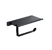 A11605-4 Бумагодержатель с полкой ACCOONA авиац.алюминий Цвет: черный (20)