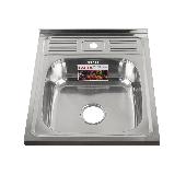 FABIA Мойка накладная 60х50 (0,6 мм)глубина 160 мм+ большой сифон с переливом 62272