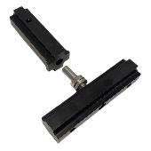 Комплект пяточных петель «FORMAT INTERIOR» для профиля TECE черный (композит) FI 3001