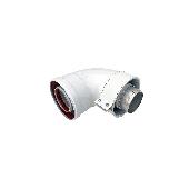Коакс.отвод Ø60/100 стартовый УНИВЕРСАЛЬНЫЙ TR.6003