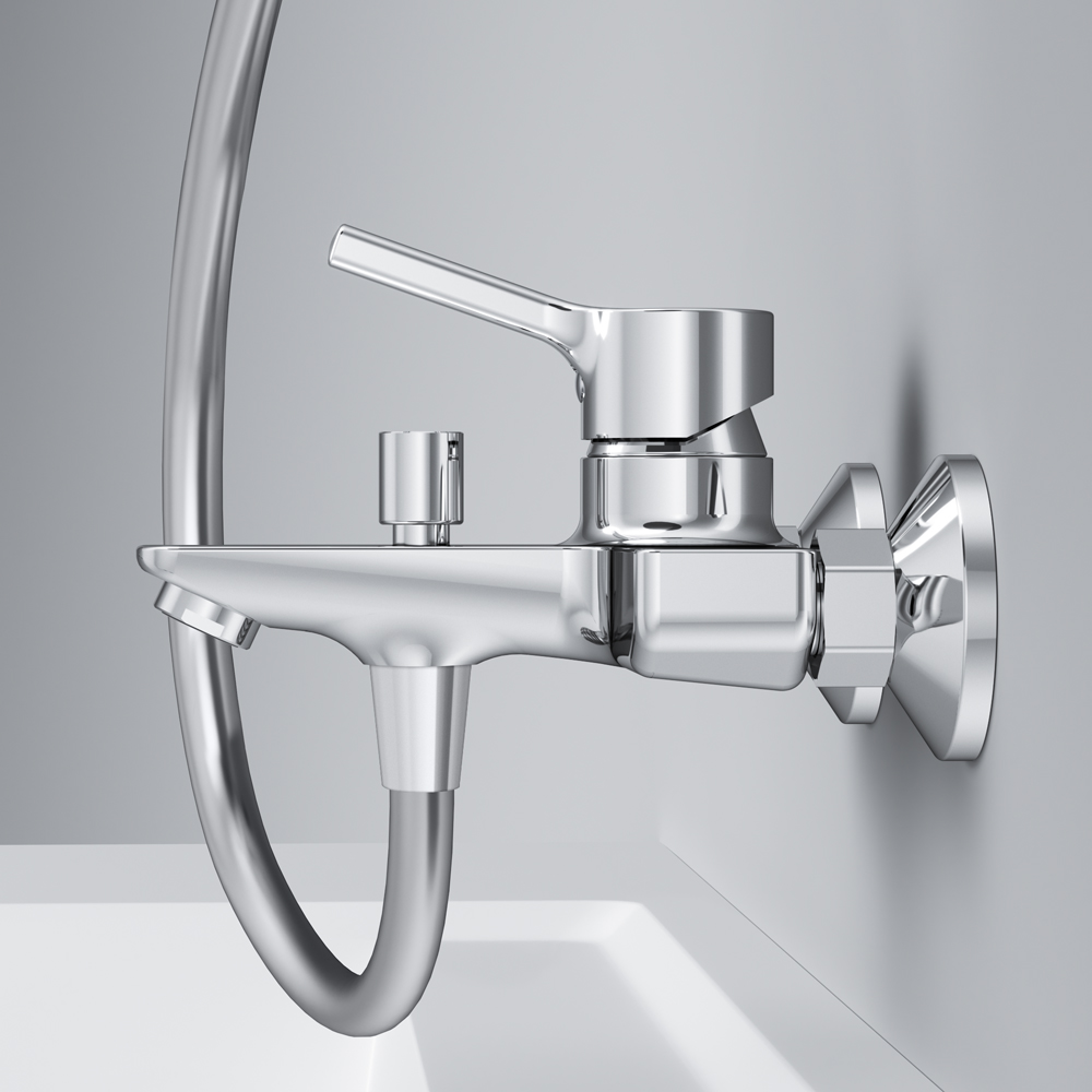 Смеситель для ванны и душа излив 164мм, ХРОМ  F85B10000 X-Joy S АМ.РМ