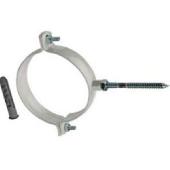 Крепление к стене D100 белое RAL металлическое ( хомут) ROMMER (RCA-6010-000003)