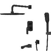 Смес. д/ванны и душа встраиваемый LEMARK URSUS ЧЕРНЫЙ (LM7222BL)