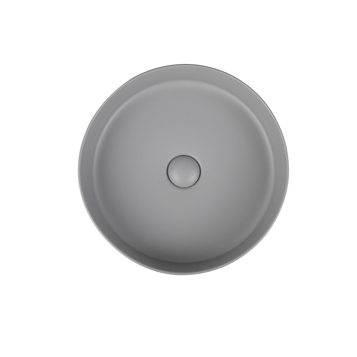 Раковина накладная VBS-216MG 400*400*120 серый матовый, VINCEA