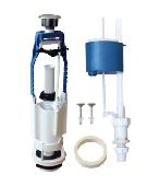 Арматура к бачку кноп хром н/подвод D40 Уклад (А105.57.14.3/А105.57.17.3)