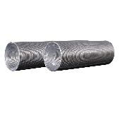 Воздуховод ВА  D100 гибкий гофрированный алюминиевый. L до 3м ERA