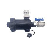 Фильтр-дешламатор магнитный угловой  с пластиковым корпусом 3/4