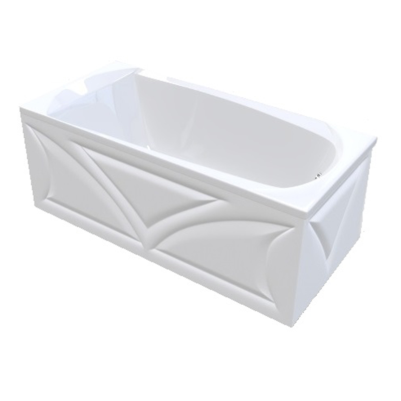 Ванна акрил 1MARKA ELEGANCE 165*70 +каркас+панель без сифона