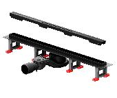Душевой трап 80 MasterFlow комб. затвор реш. ЧЕРНАЯ МАТОВАЯ W01SC-S11-080-05BM, AM.PM.