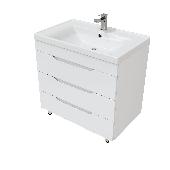 SOHO 80/2 Quadro тумба напольная с доводчиком + раковина DEEP-80, MIRSANT