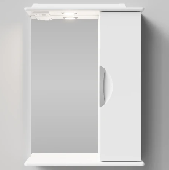 Лира 55 Зеркало+шкаф правое+свет, VOD-OK