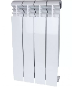 Радиатор алюминиевый STOUT VEGA 500/96 12 секций SRA-1310-050012 бок. подключение (старый дизайн)