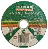 Круг отрезной по мет. 115х1х22 А54 Hitachi (10), поштучно