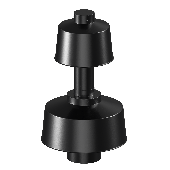 Оголовок с ветрозащитой D80/125 ЧЕРНЫЙ KRATS
