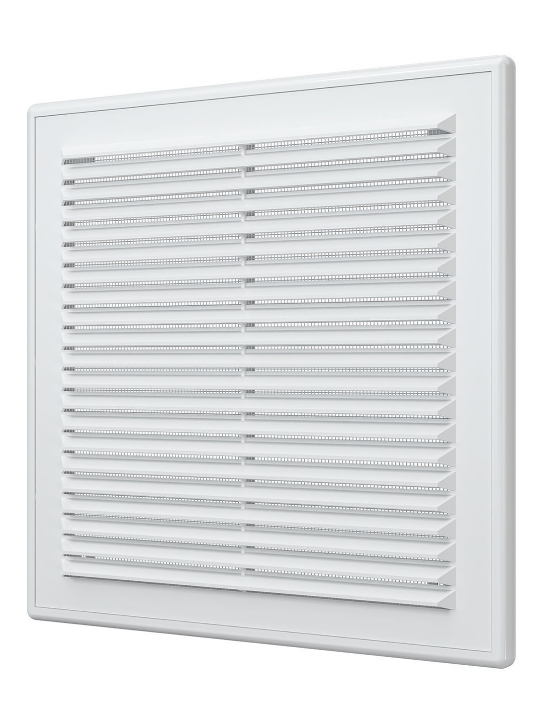 Решетка вентиляционная вытяжная АБС 249х249, бел. 2525Р