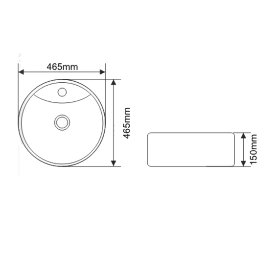 Раковина накладная MLN-7026 белая, MELANA