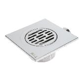 Трап  d-50 горизонталь. 150*150 мм НЕРЖАВЕЙКА (20/1) TIM BAD021502