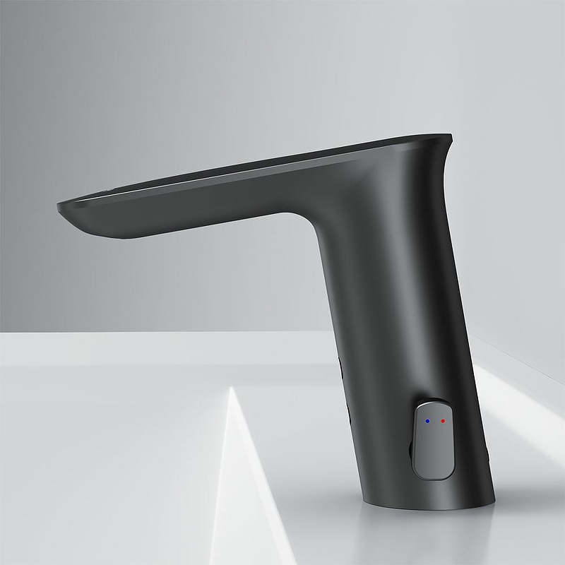 Смеситель для умывальника СЕНСОРНЫЙ ЧЁРНЫЙ, F50A02322 INSPIRE V2.0 AM.PM