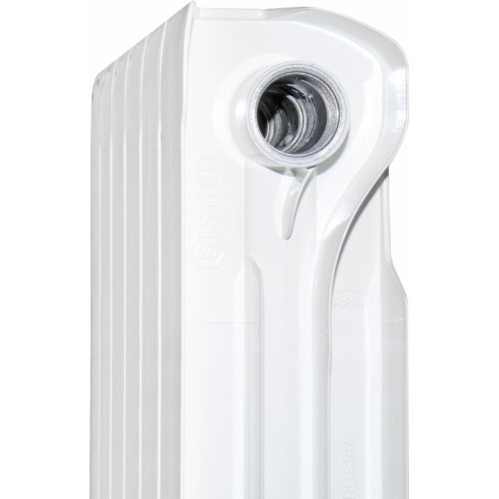Радиатор биметалл. STOUT VEGA 500  8 секции SRB-1310-050008 бок. подключение