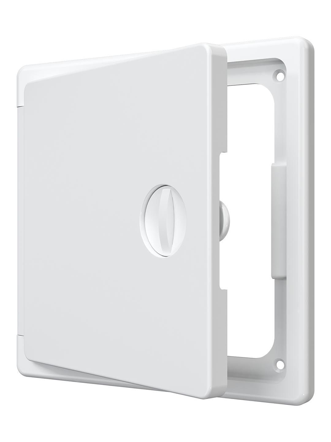 Люк-дверца ревизионная накладная с ручкой-задвижкой АБС 150х150 ЛТ1515П