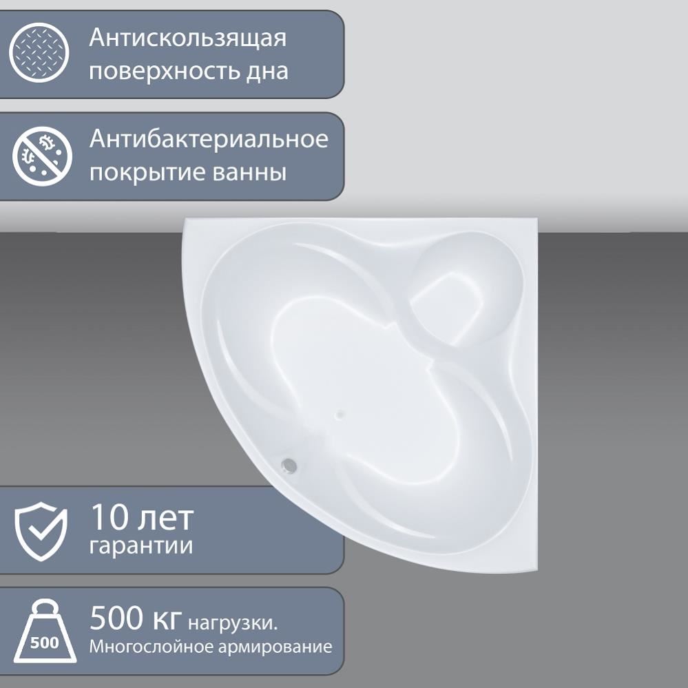 ТРИТОН Ванна Сабина Экстра 160х160 на каркасе без панели и сифона