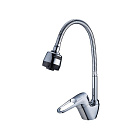 Смеситель для кухни (мойки) G.LAUF KAD4-В043 (D40; боковая ручка на лат. гайке; гибкий излив)