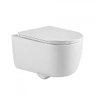 Унитаз подвесной Tornas Rimless 53см (смыв Торнадо, сид.тонкое дюропл. м/лифт,б/съем) 082137, BERGES