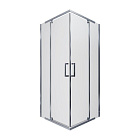 Душевая ширма ТРИТОН "Каппа-Хром 90*90 " квадрат (Щ0000054220)