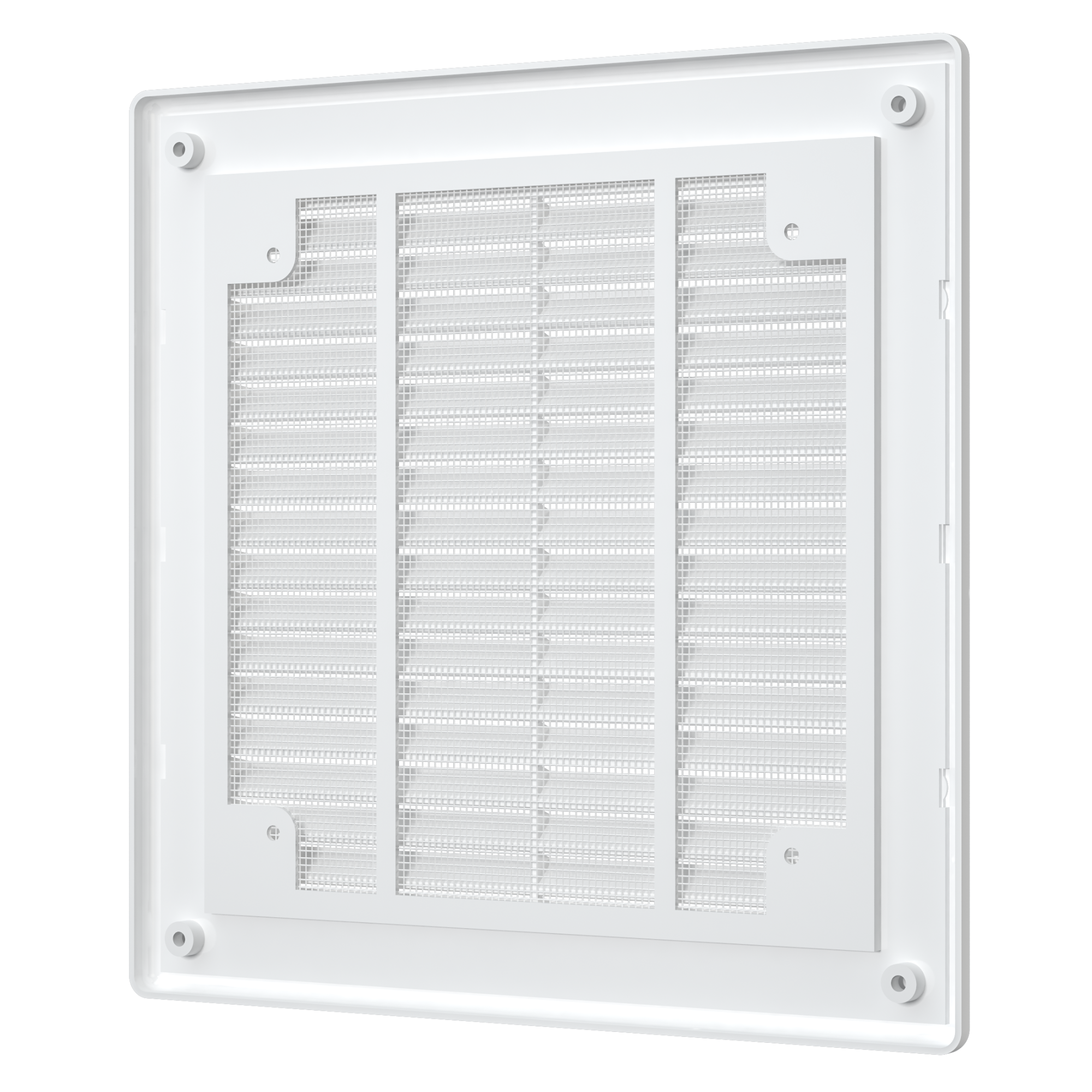 Решетка вентиляционная вытяжная АБС 208х208, бел. 2121Р