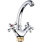 Смеситель для кухни (мойки) G.LAUF QTZ4-C827  (керамика1/2"; на латунной гайке) 