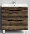 Adel 80 тумба напольная Дуб крымский коричневый + умывальник Adel 80, VOD-OK 