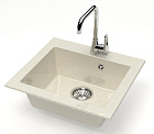 Мойка глян.Гала Z35Q2(беж.) 480x440x160, БЕЗ СИФОНА Granit MARR BERGG