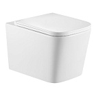 Tornado Verso TR-VO-3032 унитаз подвесной (52,5см) безободковый белый с сид. дюр. микролифт, Triton