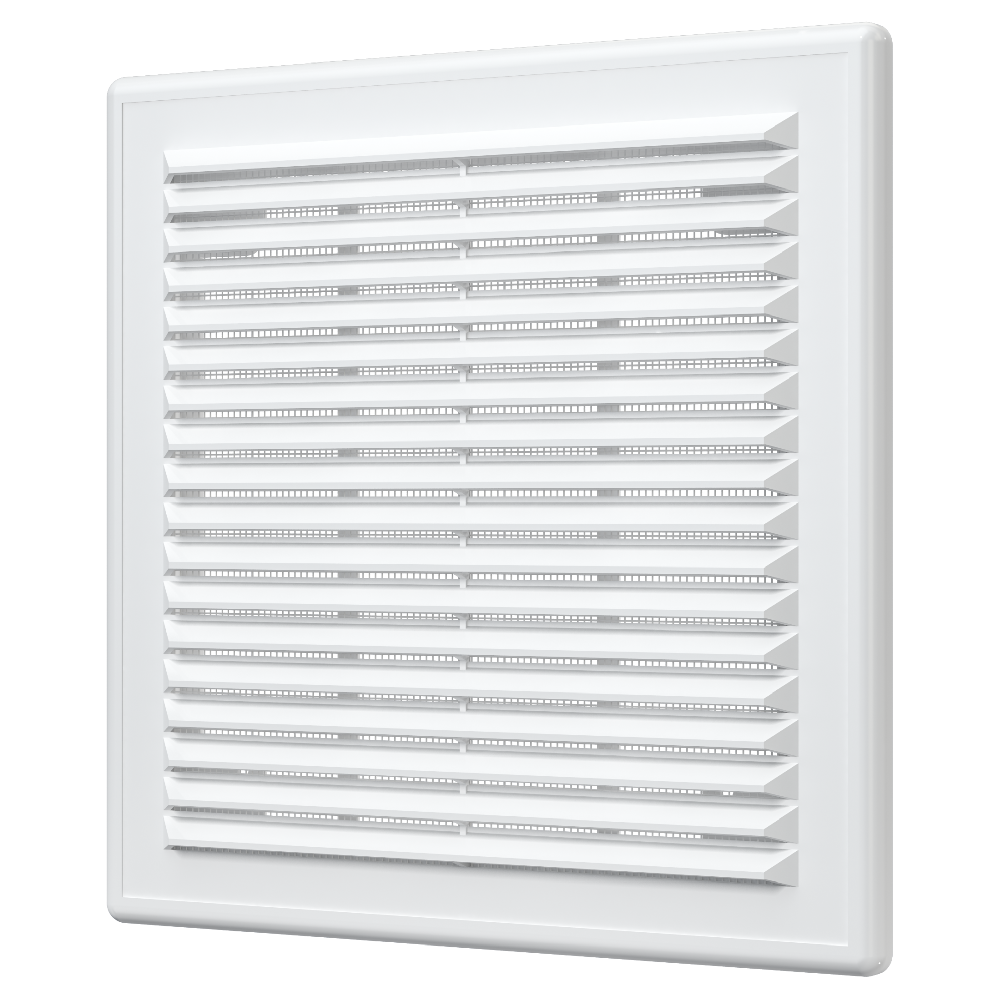 Решетка вентиляционная вытяжная АБС 208х208, бел. 2121Р