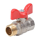 Кран шаровой 1/2" г/ш бабочка DIST Стандарт НК Н321Б (10)