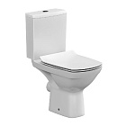 Унитаз-компакт  CARINA NEW CLEAN ON (безободковый)+сиденье дюропласт микролифт Cersanit