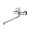 Смеситель для ванны с душем G.LAUF NUD7-A146 (D35; длинный плоский излив, переключение в корпусе) 