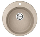 Мойка кухонная кварц GR-4801 ПЕСОК 475х475 Granula (мет. сифон), GRANULA*