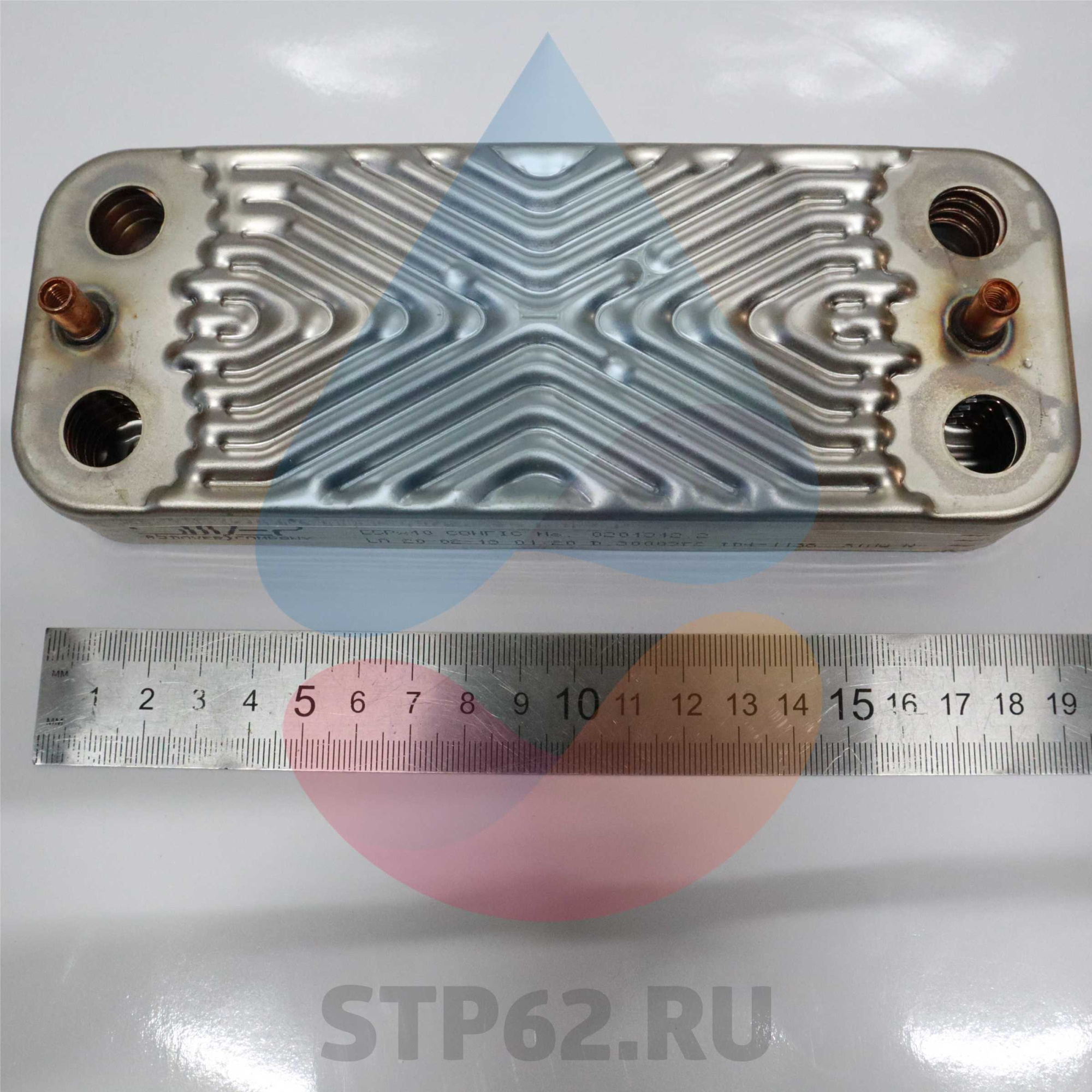 Теплообменник ГВС 10 пластин 63041310091P Baxi